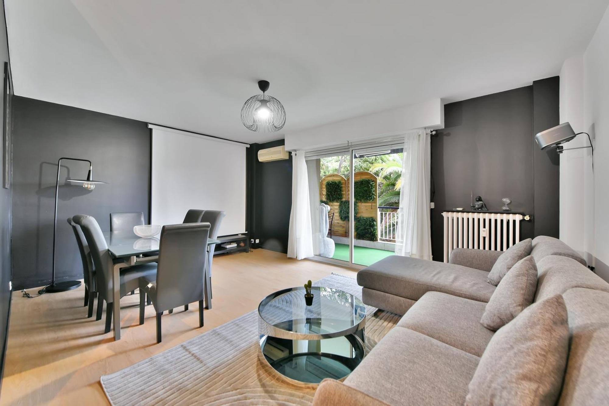 Le Sun Valley - Videoprojecteur Et Terrasse Zen Канны Экстерьер фото